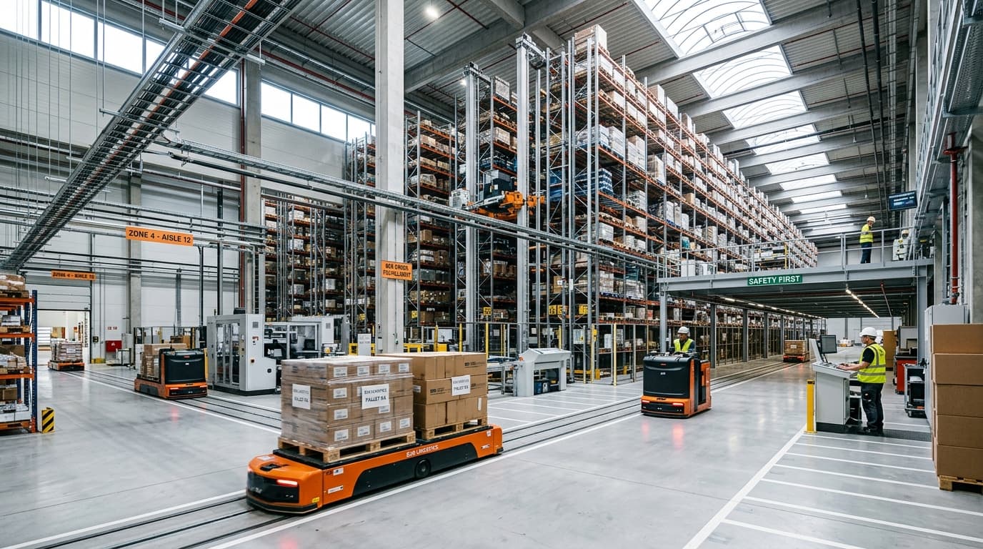 Automated fulfillment and wholesale distribution warehouse