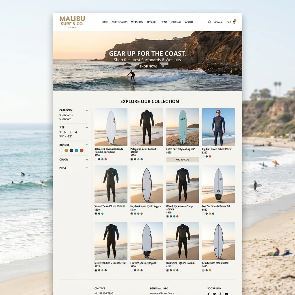 Pacific Surftides Malibu